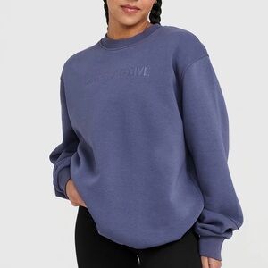 ONER ACTIVE CLASSIC LOUNGE OVERSIZED CREW NECK LARGE PURPLE